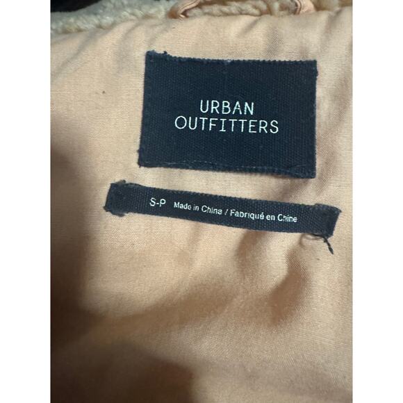 Urban Outfitters Sherpa Fleece Zip Jacket – Tan Teddy Bomber – Women’s Small - Picture 5 of 7